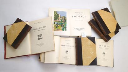 null [Littérature]. 8 volumes :
PASCAL (Blaise). OEuvres. 5 volumes in-8, demi-reliure...