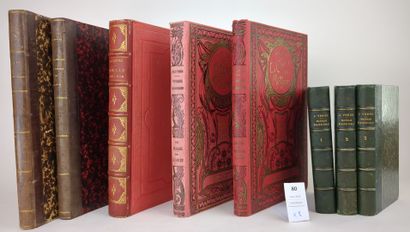 Verne (Jules). Un ensemble de 8 volumes dont...