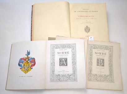 null AUDIN (Marius). Somme typographique. 2 volumes in-4 brochés. Paris, Paul Dupont, 1947.

Joint :

CHRISTIAN...