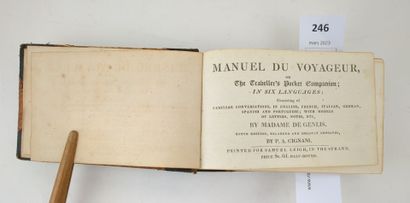 null GENLIS (Madame, de). Manuel du Voyageur or The Traveller's pocket companion...