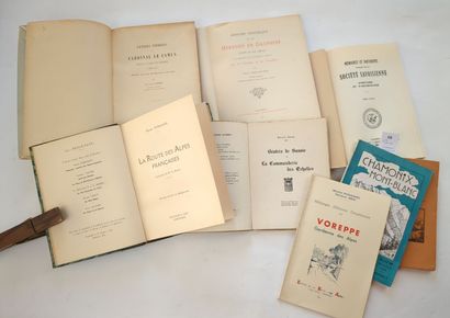 null [Savoie] [Dauphiné]. Un ensemble de 8 volumes ou plaquettes :
BESSON (Maurice)....