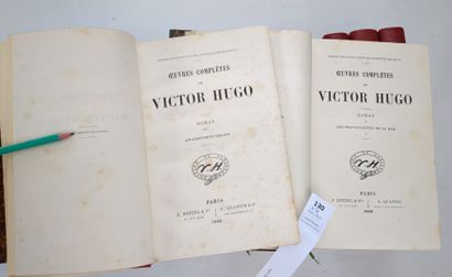 null HUGO (Victor). OEuvres complètes. Partie Romans. 14 volumes (complet). Demi-chagrin...