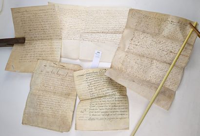 null [Manuscrit] [Auvergne] [Puy-de-Dôme]. Un ensemble de 5 documents dont 4 sur...