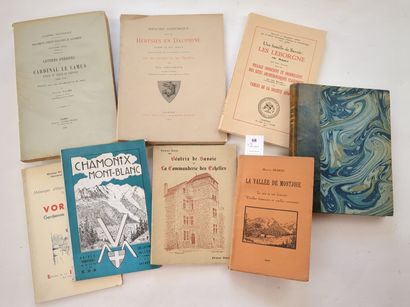 [Savoie] [Dauphiné]. Un ensemble de 8 volumes...