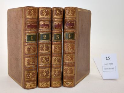 null BOSSUET. Discours sur l'Histoire Universelle. 4 volumes in-16 pleines reliures...