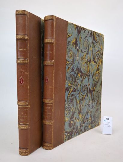 null BONNIER (Gaston). Flore complète de France, Suisse et Belgique. 2 volumes in-4...