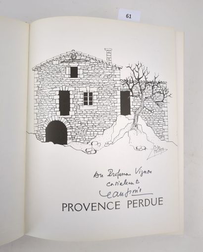 null GIONO (Jean). Provence perdue. Un volume in-4 cartonné, illustré au premier...