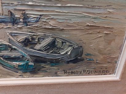 null Henri BRUNARD
Paysage
Huile sur toile 
Signée en bas à droite et datée 1968
39...