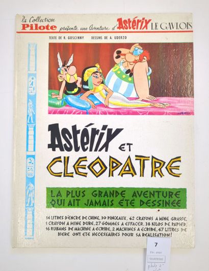 null Astérix et Cléopâtre. Collection Pilote. 3 trim 1965. 2ème édition. Etat mo...