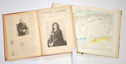 null Un ensemble de 2 volumes in-folio :
VIDAL-LABLACHE. Atlas classique. 
LA FRANCE...