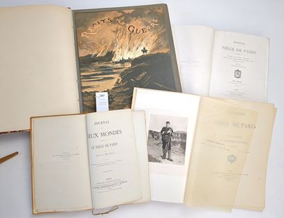 null [Siège de Paris]. Réunion de 4 volumes :
D'HEYLLI (Georges). Journal du Siège...