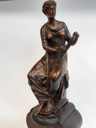 null Bronze figure allégorique
H : 54 cm 