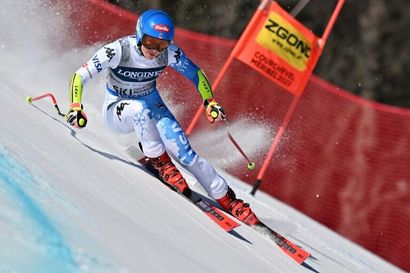 null [Ski Combine alpin] Dossard de Mikaela SHIFFRIN 
Dossard de Championne du monde...