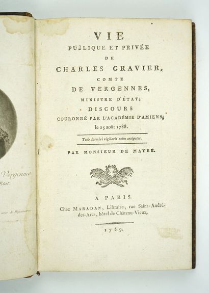 null MAYER (Charles-Joseph de): Vie publique et privée de Charles Gravier, Comte...