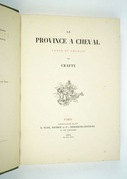 null CRAFTY: The province on horseback. Text and drawings by Crafty. Paris, Plon,...