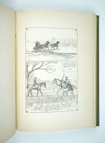 null CRAFTY: The province on horseback. Text and drawings by Crafty. Paris, Plon,...