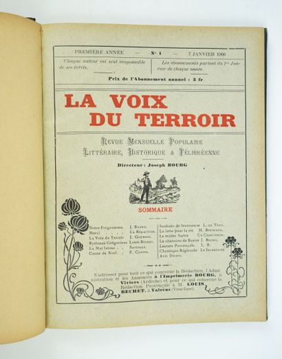 null (Vivarais) (Félibre) La VOIX DU TERROIR. Popular monthly literary, historical...