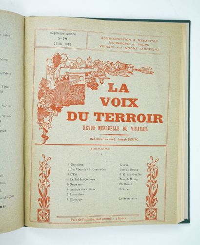 null (Vivarais) (Félibre) La VOIX DU TERROIR. Popular monthly literary, historical...