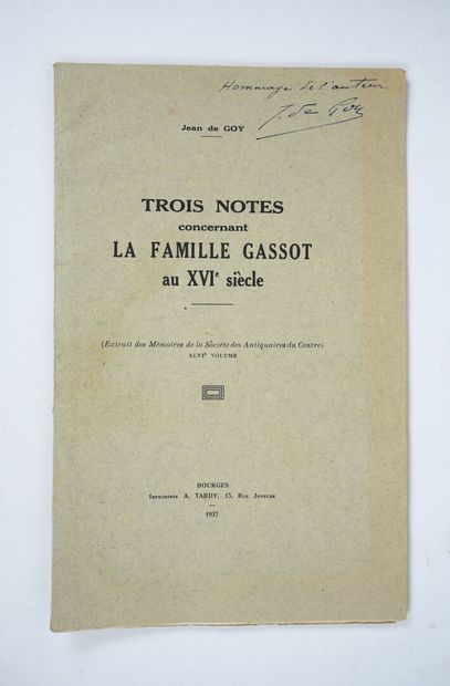 null Manuscript

Inventaire des Titres de Noblesse produits par Mrs GASSOT par devant...