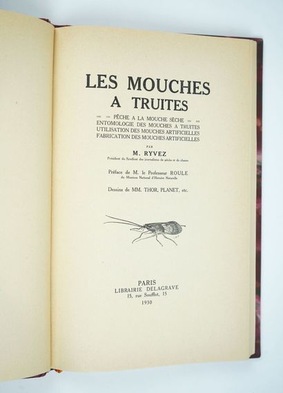 null 5 bound volumes on trout fishing: 

JUGE (Jean): Pêcheur de truites. Illustrations...