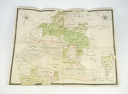 null CHOUY (Aisne department). Two handwritten 18th century maps.

Plan I justice...