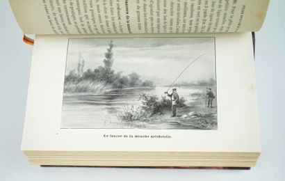 null Four bound fishing books: 

BURNAND (Tony): Parlons mouche. Chapter headings...