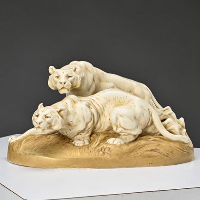 Otto JARL (1856-1915)

Deux lionnes à l'affût
Sujet...