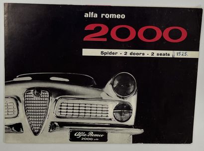 ALFA ROMEO 2000 SPIDER (TOURING)
Dépliant...