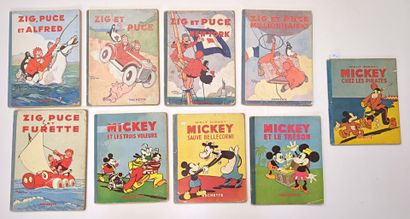 null 4 albums de MICKEY chez Hachette (1934, 1936, 1937)

Mickey et les trois voleurs
Mickey...