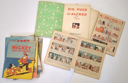 null 4 albums de MICKEY chez Hachette (1934, 1936, 1937)

Mickey et les trois voleurs
Mickey...