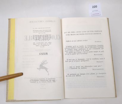 null CHEVALLIER (Gabriel). Clochemerle.
Paris, Éditions Rieder, 1934.
Un volume in-12,...