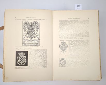 null POIDEBARD (W.), J. BAUDRIER et L. GALLE. Armorial des bibliophiles de Lyonnais,...
