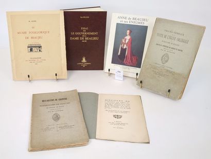 null [Rhône] [Beaujolais]. Réunion de 6 volumes ou plaquettes relatifs à Beaujeu :
LONGIN...