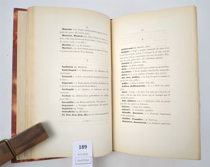 null [Forez]. GRAS (Louis-Pierre) - Dictionnaire du Patois Forézien. Lyon, Brun,...
