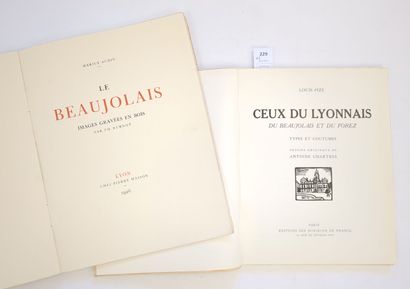 null AUDIN(Marius). Le Beaujolais. Images gravées en bois par Philippe BURNOT.
Lyon,...