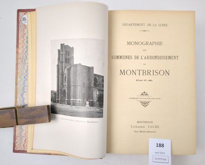 null [Forez]. FAURE (F.-M.) - Monographie des communes de l'Arrondissement de Montbrison....