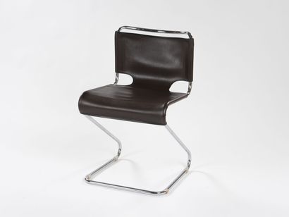 null Pascal MOURGUE (Born in 1934)

Suite of four chairs model Biscia with chromed...