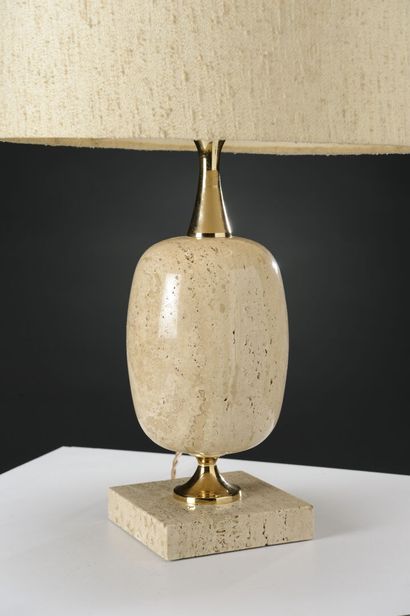 null WORK 1960

Pair of table lamps with swollen base in reconstituted stone holding...