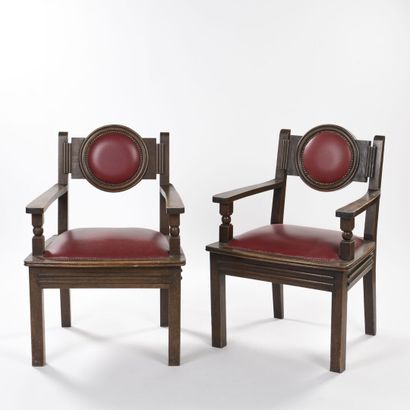 Étienne KOHLMANN (1903-1988)

Pair of armchairs...