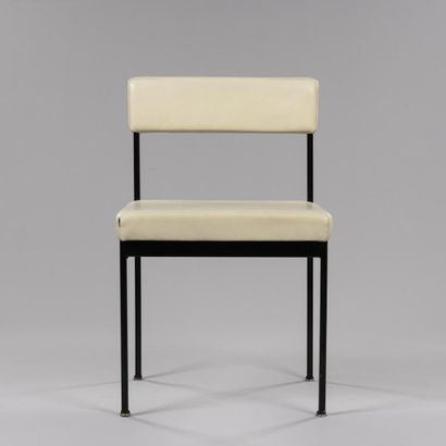 null Dieter WAECKERLIN (1930- 2013 )

Suite of six chairs model 101 with square tubular...