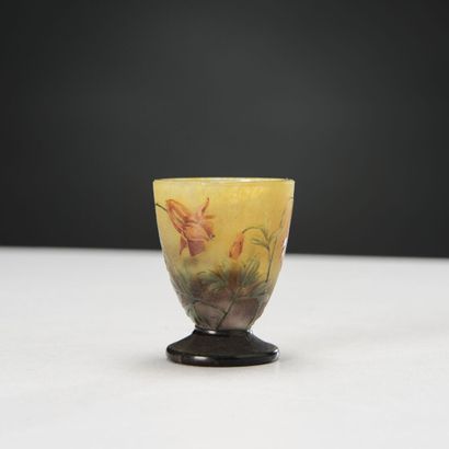 DAUM Nancy

Multilayered glass egg cup decorated...
