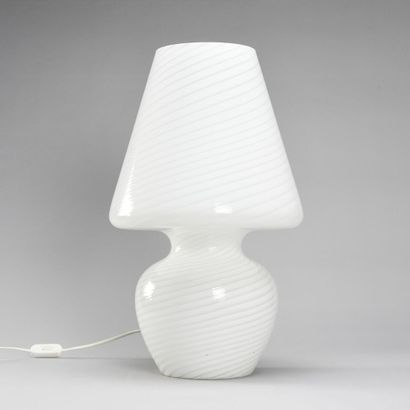 null MURANO WORK

Table lamp Fungo model in hand-blown glass of one piece with white...