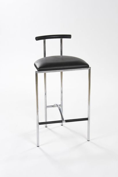 null Rodney KINSMAN (XX-XXth)

Suite of four stools model Tokyo with tubular structure...