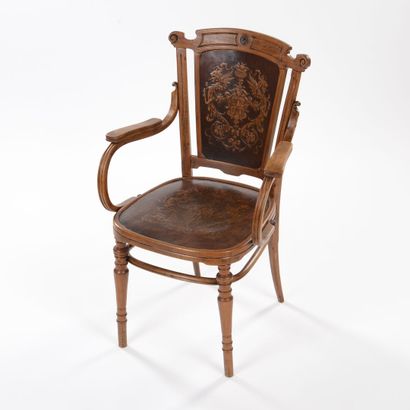 null Jacob & Josef KOHN, Vienna

Armchair model 67 with bentwood structure in dark...