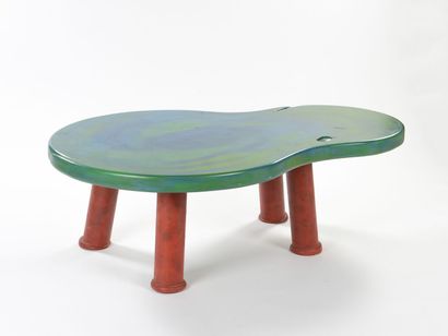 null WORK OF ART

Unique piece
Tubular coffee table in red lacquered metal slightly...
