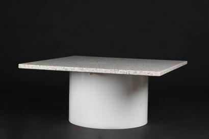 null DE SEDE TEAM

Coffee table with a circular base in white melamine on which rests...