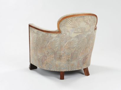 null Maurice DUFRÊNE (1876-1955)

Pair of armchairs with rounded uprights in dark...