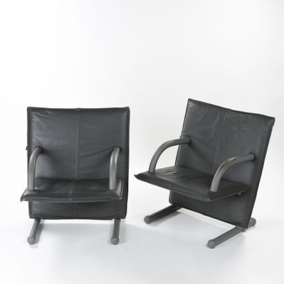 null Burkhard VOGTHERR (Né en 1942) 

Paire de fauteuils modèle T-Line à structure...