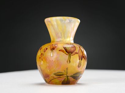 null DAUM NANCY

Vase of swollen form with very open neck out of doubled glass with...