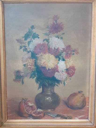 null C DEPASSIOT
Bouquet d efleurs
Huile sur toile
60 x 43 cm 